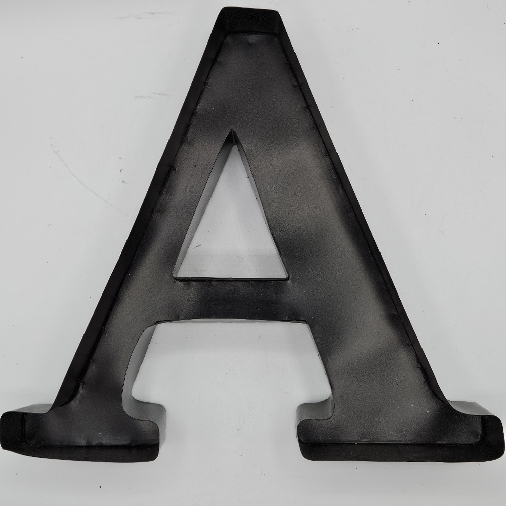 3D black letter A ☆Approximately 13"Wide by 12"High by 2"Deep